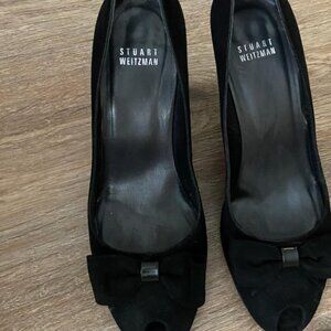Stuart Weitzman Black Wedge